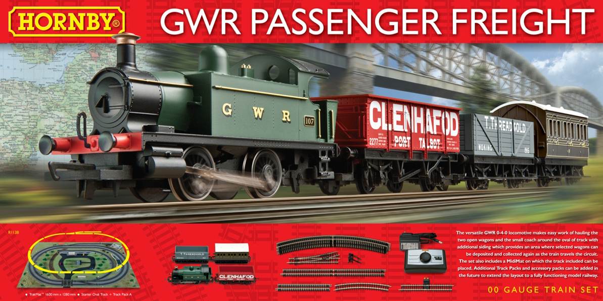 R1138 Hornby GWR Passenger Freight Train Set - New Modellers Shop