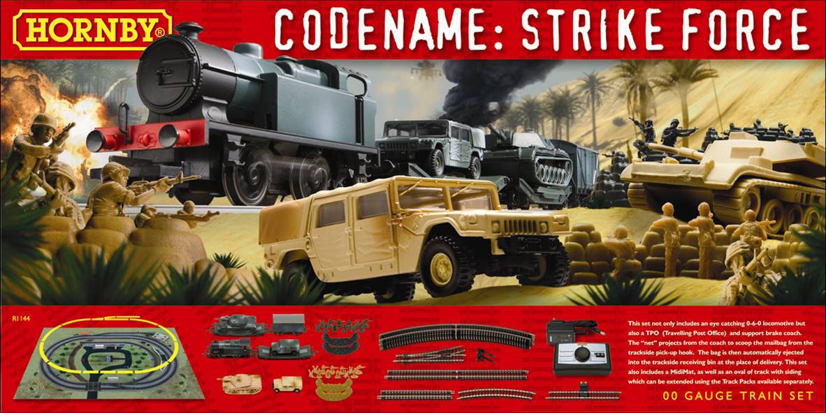 Hornby Model Railway Trains - R1147 Code Name Strike Force Train Set