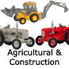 Diecast Model Agricultural and Construction Vehicles - 1:76 OO Gauge Model Railway Tractors, Diggers, Dumpers, Excavator
