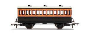 R40062 | R40062A - Hornby LSWR, 4 Wheel Coach, 3rd Class - Era 2