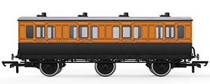 R40289 - Hornby LSWR, 6 Wheel Coach, 1st Class, 490 - Era 2