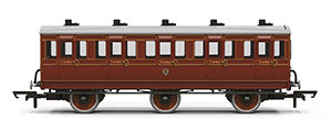 R40539 - Hornby LB&SCR 6 wheel third class coach 612