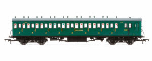 R4792 - Hornby SR 58' Maunsell Rebuilt (Ex-LSWR 48') Eight Compartment Brake Third Class Coach '2638' - Set 44, SR Green