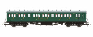 R4793 - Hornby SR 58' Maunsell Rebuilt (Ex-LSWR 48') Six Compartment Brake Third Coach '2628', SR Green