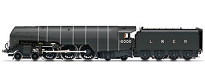 R30126 - Hornby LNER, W1 Class 'Hush Hush' (Smoke Lifting Cowl), 4-6-4, 10000 - Era 4
