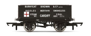 R60025 - Hornby 6 Plank Wagon, Burnyeat Brown & Co. - Era 2
