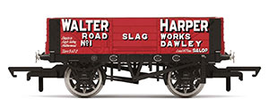 R6899 - Hornby 4 Plank Wagon, 'Walter Harper' No.1 - Era 2