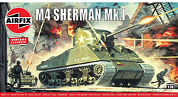 Airfix - Sherman M4 Mk1 Tank - 1:76 (A01303V)