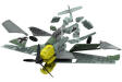 Airfix Quick Build - Messerschmitt 109 Exploded - J6001