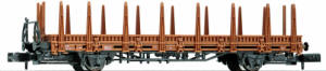 Arnold N Guage Model Railway - Hornby International - HN6001 2-Axle Low Boarded Wagon with stakes