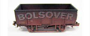 2F-038-014 - Dapol - 20T Steel Mineral Wagon - Bolsover (Weathered)  (N-Gauge)