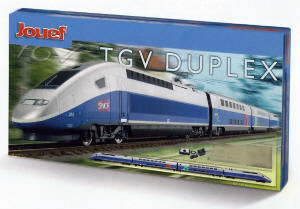 Jouef HO Guage Model Railway - Hornby International - HJ1027 TGV Duplex Train Set