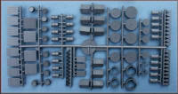 Knightwing Model Railway Plastic Kits - Crates Barrels and Sacks (67 Items) - PM101