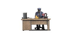 Noch Railway Official at his Desk 3D Master Figure - 10220