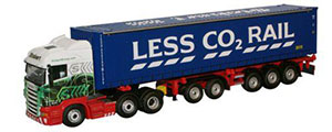Oxford Diecast - Eddie Stobart Scania Highline Combi Trailer & Container - STOB022