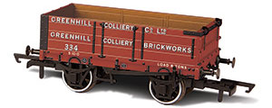 Oxford Rail - Greenhill Colliery No 334 - 4 Plank Wagon - OR76MW4007