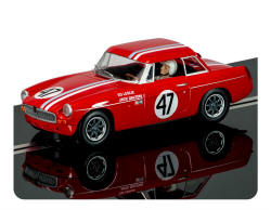Scalextric MGB Rally Car - Red - C3488