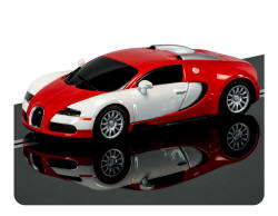 Scalextric Bugatti Veyron - Red / White - C3527
