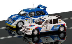 Scalextric - Classic Collection Peugeot 205 T16 E2 & MG Metro 6R4 - C3590A