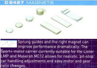 Scalextric Slot Cars - c8427 magnets round rectangle pk5