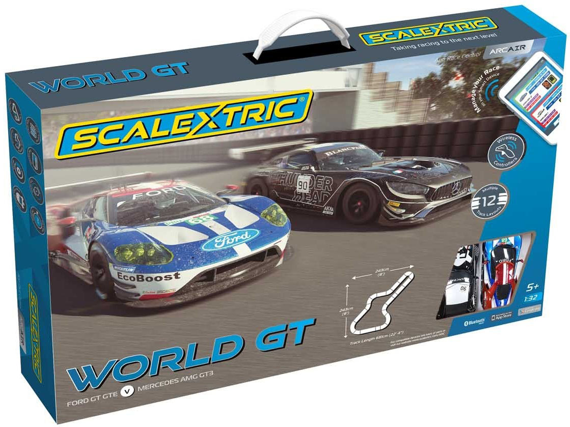 C1403 Scalextric ARC AIR World GT Race Set (Ford GT GTE v Mercedes AMG GT3)